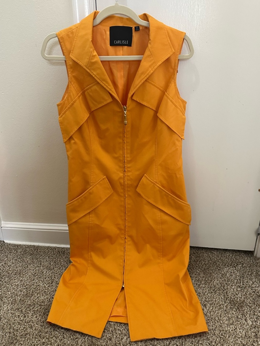 Carlisle Orange Dress with Pockets